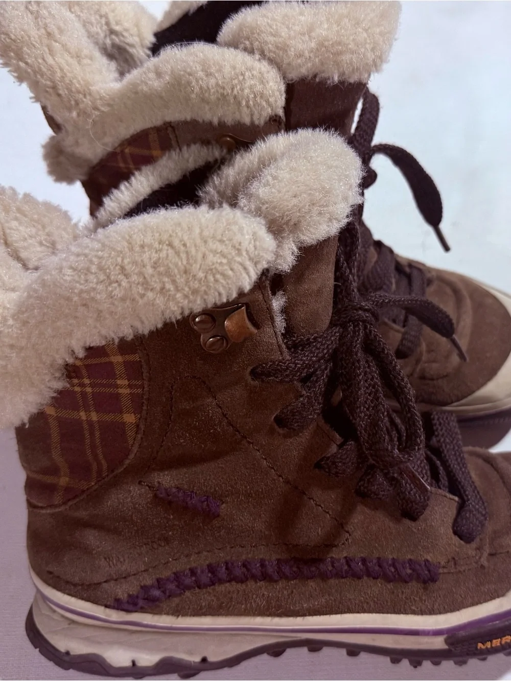 Merrell Pixie Lace Waterproof Bracken Walking Boots Size-6